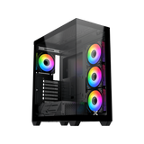 Xigmatek Blast ARGB Super Tower + X-Power 750W 80 Plus White Power Supply E-ATX Support Tempered Glass Side Panel High Airflow Design