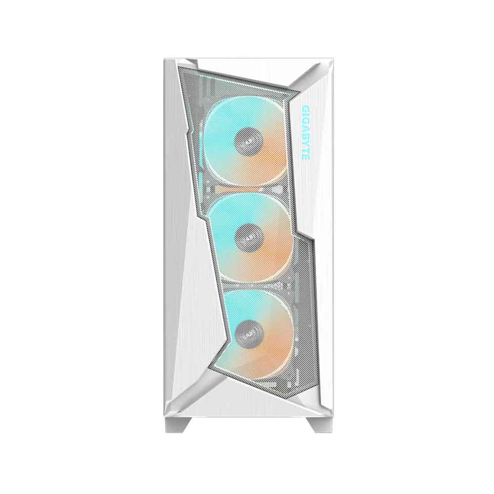 GIGABYTE C301 Glass V2 – Mid Tower PC Gaming Case, Tempered Glass, USB Type-C, 4X ARBG Fans Included