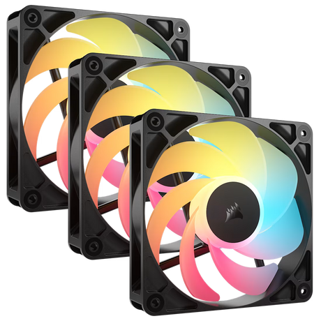 Corsair RS120-R ARGB 120mm PWM Reverse Fans Triple Pack