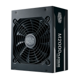 مروحة Cooler Master M2000 Platinum ATX كاملة الوحدات 230 فولت 2000 واط 80 Plus Platinum 135 مم FDB عالية الكفاءة