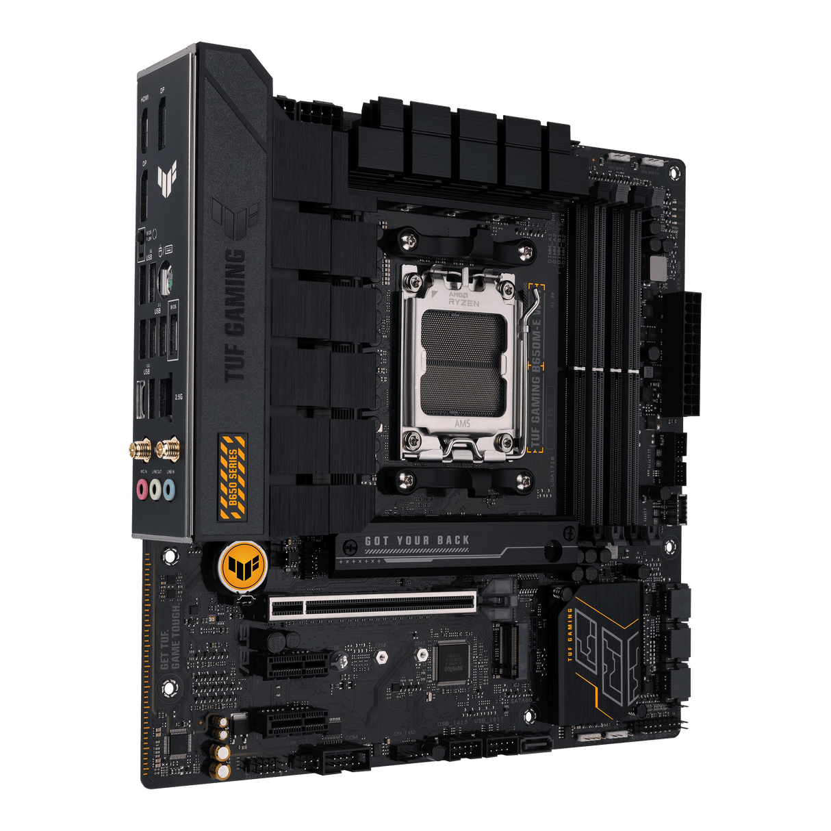 ASUS TUF GAMING B650M-E WIFI micro-ATX AMD B650 AM5 DDR5 192GB 7600 OC PCIe 4.0 x16 M.2 PCIe 5.0 4.0