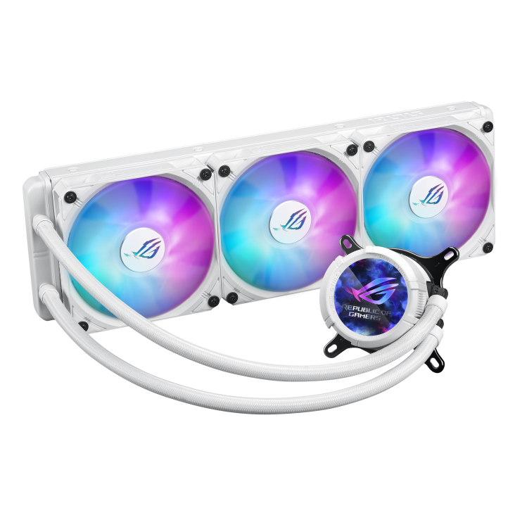 ASUS ROG Strix LC III 360 ARGB LCD White Edition – Supreme 360 mm All‑in‑One Liquid Cooler
