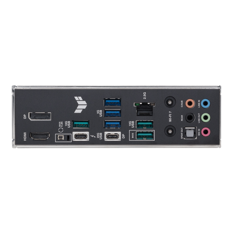 ASUS TUF Gaming Z890-PLUS WiFi Socket Intel LGA 1851 Ultra Processors (Series 2) (ATX, PCIe 5.0, DDR5, DisplayPort, HDMI, Thunderbolt 4, 4X M.2, WiFi 7, Q-Release, Aura Sync)