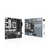 اللوحة الأم ASUS PRIME B760M-A D4 Intel B760 LGA 1700 mATX، وفتحتي PCIe 4.0 M.2، وRealtek 2.5Gb Ethernet، وDisplayPort، ومنفذ HDMI SATA مزدوج بسرعة 6 جيجابت في الثانية، ومنفذ USB 3.2 Gen 2 خلفي، ومنفذ USB 3.2 Gen 1 Type-C أمامي بتقنية Aura Sync