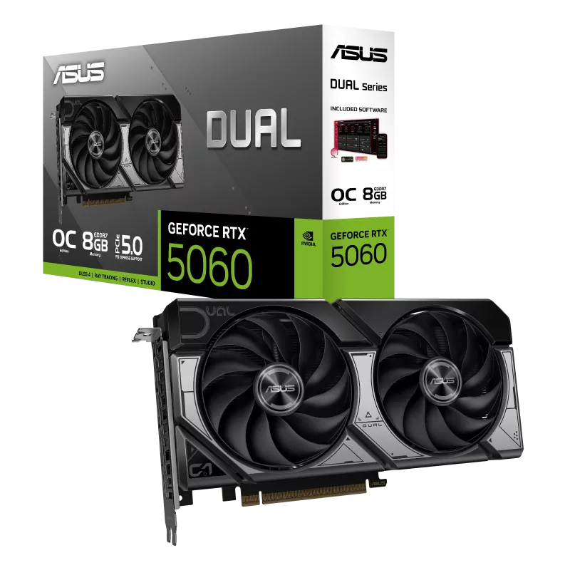 ASUS Dual GeForce RTX 5060 8GB GDDR7 OC Edition: Powerhouse Performance with DLSS 4