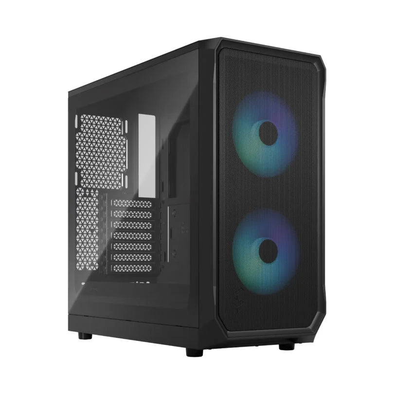 Mama Radiator Fractal Focus 2 RGB Black/White TG Mid Tower Case – 360mm Radiator ...
