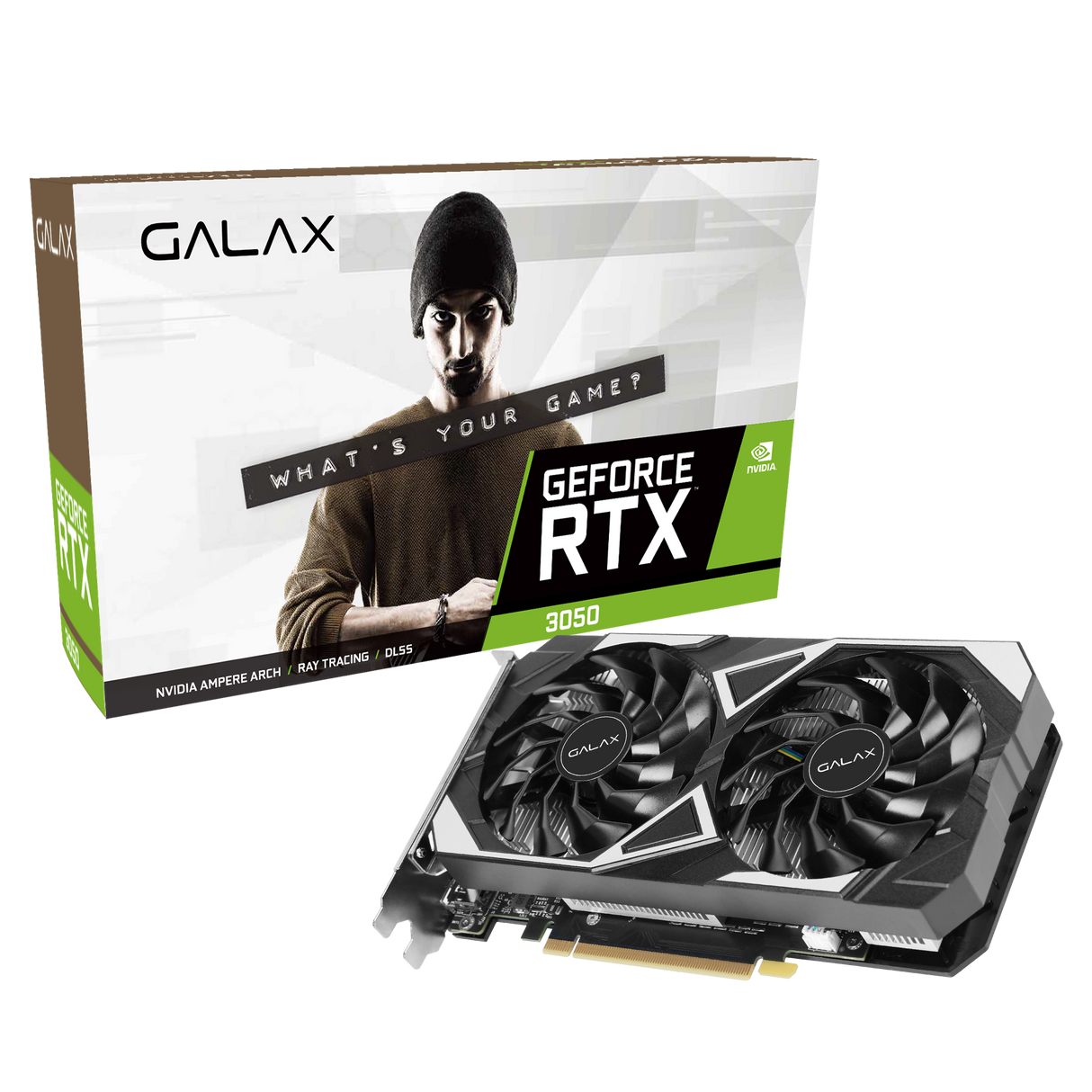 GALAX GeForce RTX 3050 6GB EX Graphics Card – Next-Gen 1080p Gaming Power