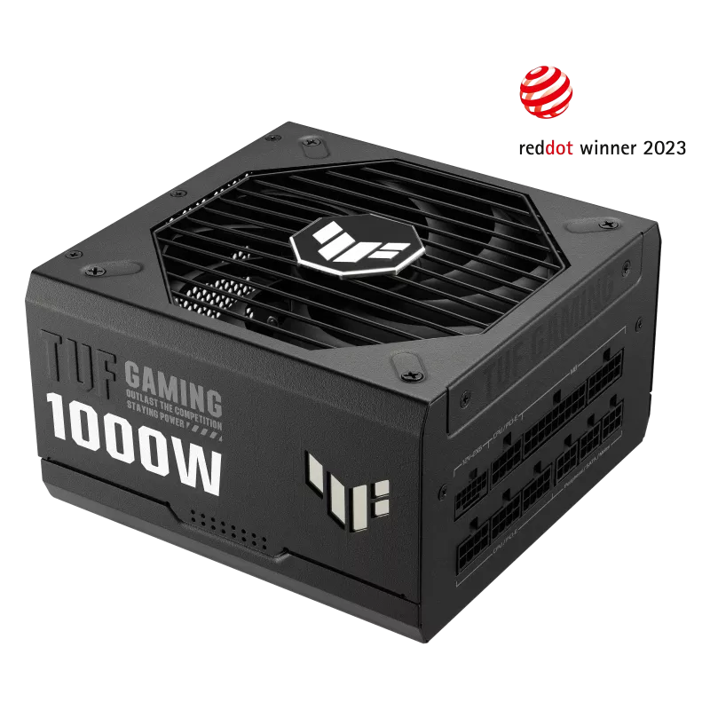 ASUS TUF Gaming 1000W Gold PSU 1000 Watt Fully Modular Power Supply 80+ Gold Certified, Military-grade Components, Dual Ball Bearing, Axial-tech Fan, PCB Coating