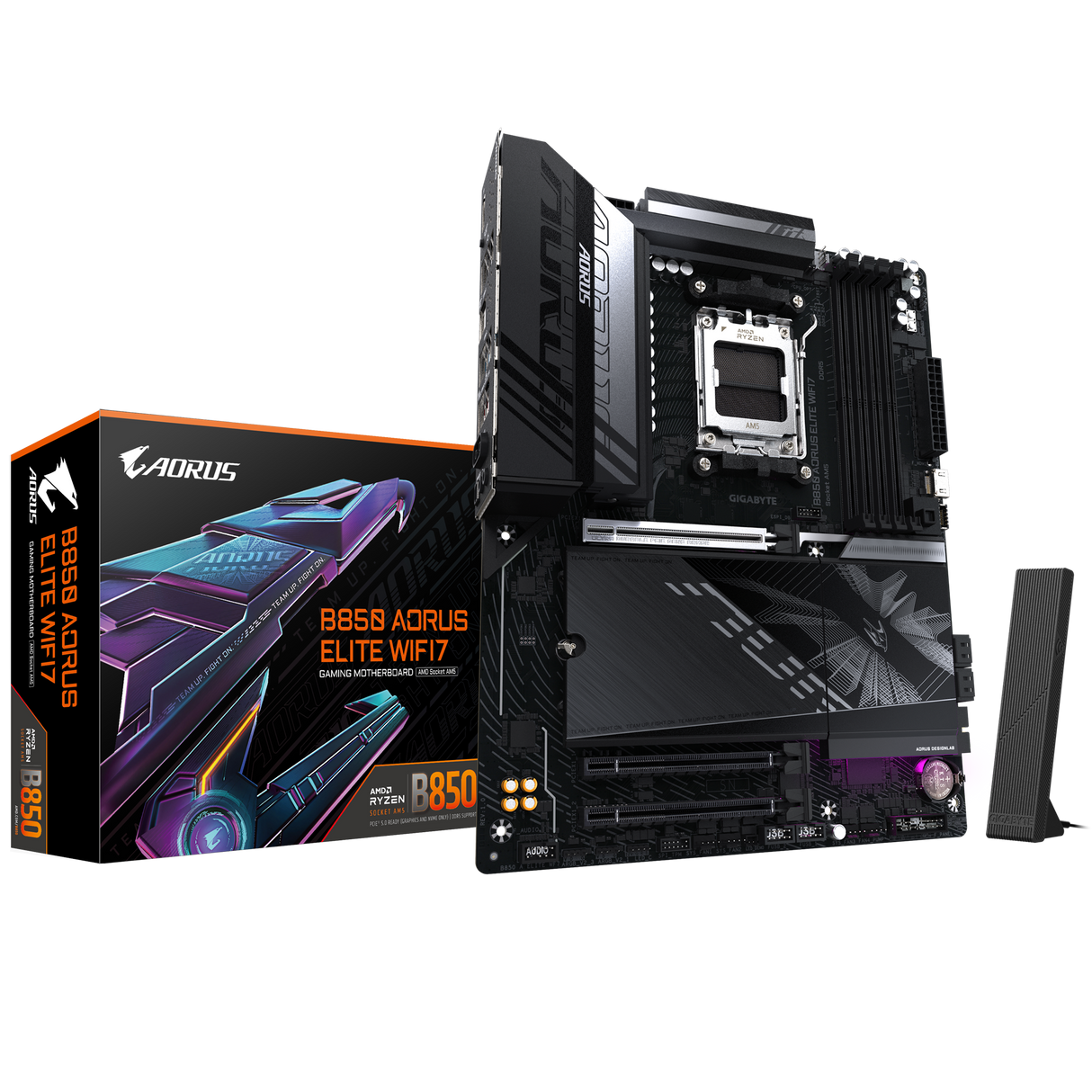 GIGABYTE B850 AORUS ELITE WIFI7: مازر بورد ألعاب AM5 DDR5 عالية السرعة نخبوي مع تميز PCIe 5.0