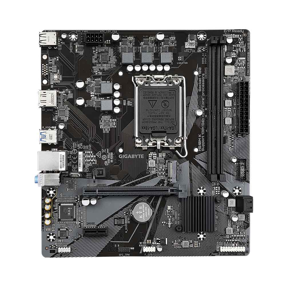GIGABYTE H610M K DDR5 LGA 1700 PCIe 4.0 Design, Gen3 x4 M.2 Motherboard