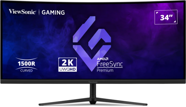 ViewSonic VX3418C-2K 34" UWQHD 180Hz Curved Gaming Monitor