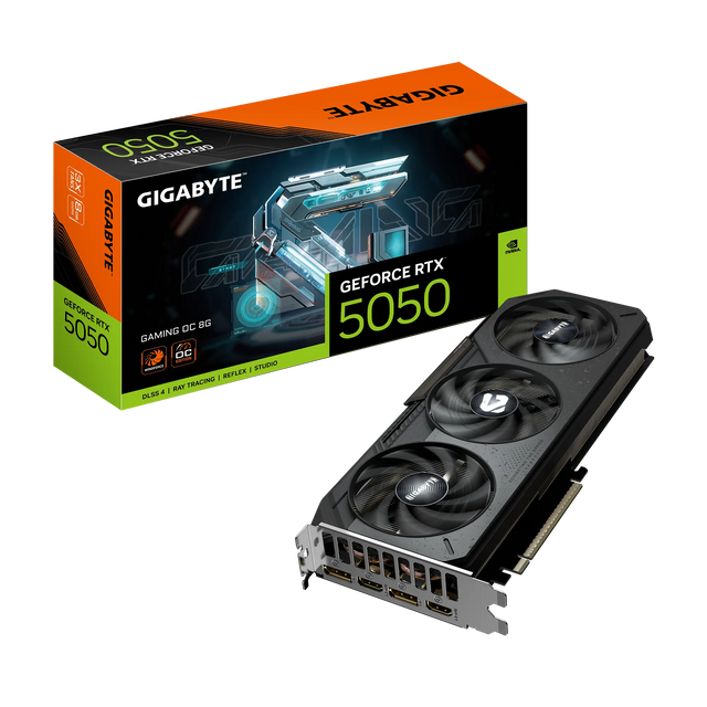 GIGABYTE GeForce RTX 5050 GAMING OC 8G Graphics Card