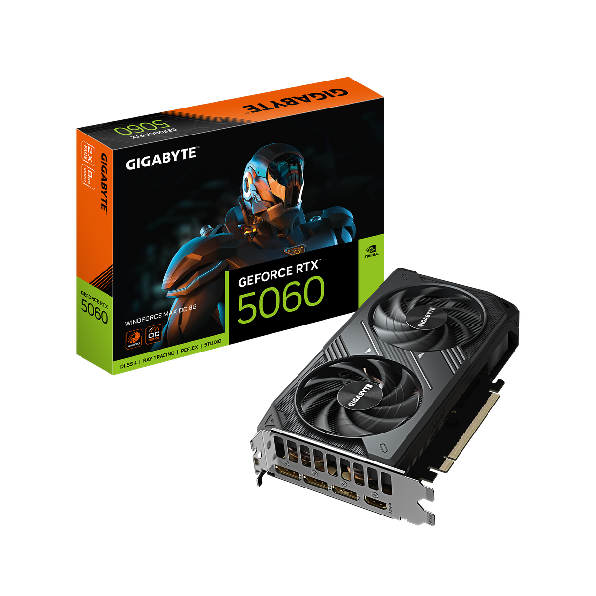 Gigabyte GeForce RTX 5060 WINDFORCE MAX OC 8GB GDDR7 128-BIT PCI 5.0 Graphic Card