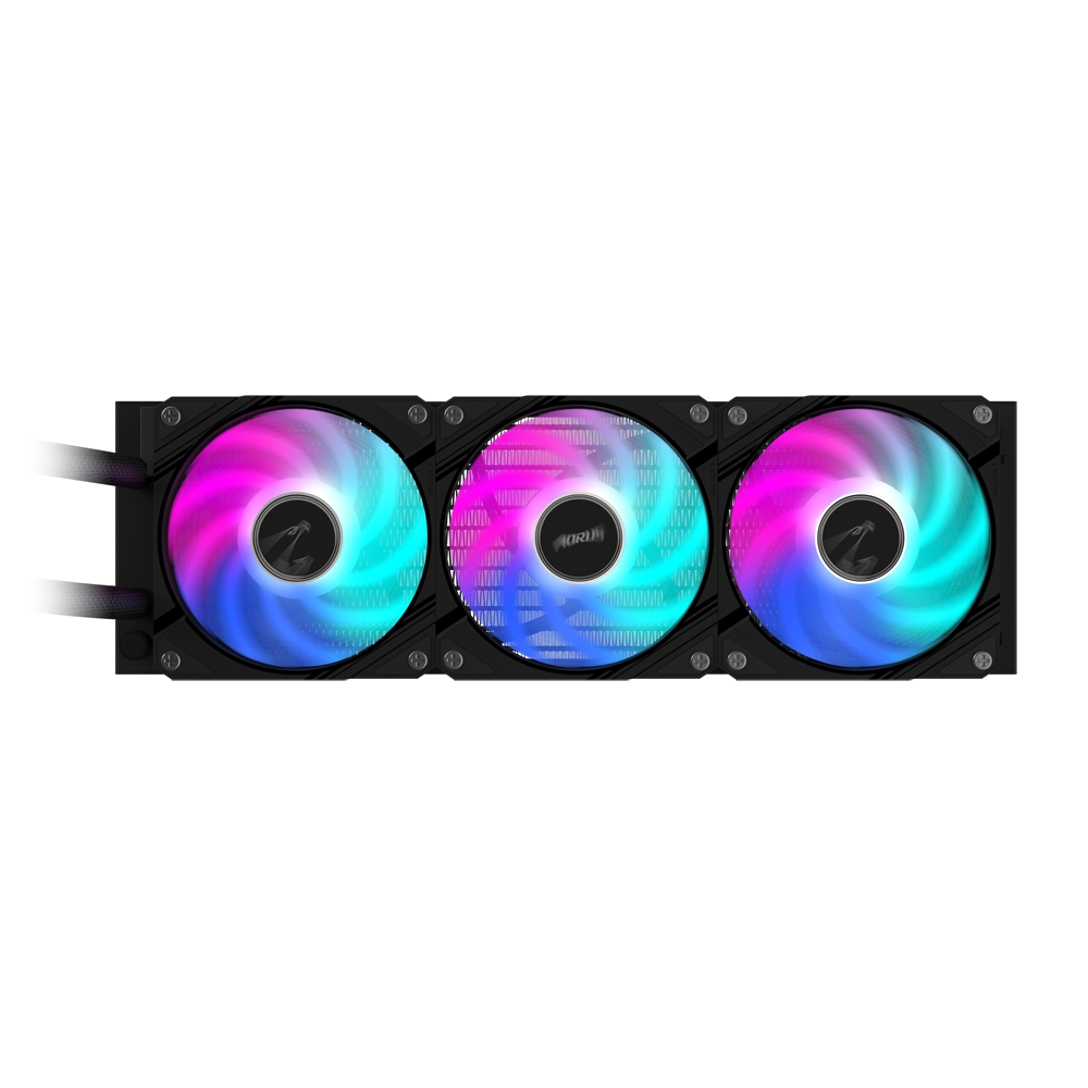 مبرد وحدة المعالجة المركزية السائل Gigabyte AORUS WATERFORCE II 360 بمراوح ARGB، متوافق مع Intel LGA1700 وAMD AM5