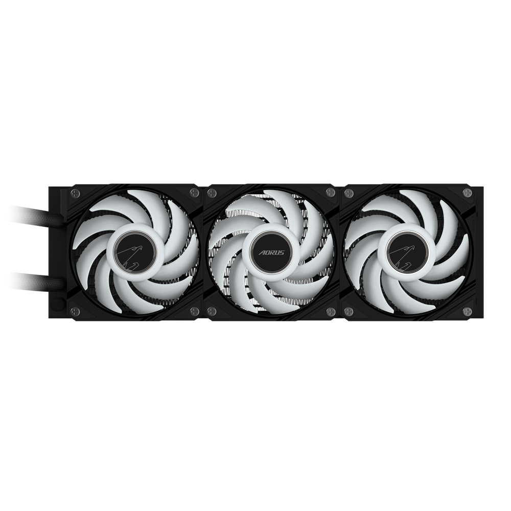 مبرد وحدة المعالجة المركزية السائل Gigabyte AORUS WATERFORCE II 360 بمراوح ARGB، متوافق مع Intel LGA1700 وAMD AM5