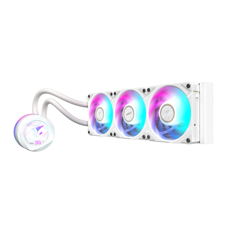 Gigabyte AORUS WATERFORCE X II 360 ICE  Liquid CPU Cooler, ARGB Fans, compatible with Intel LGA1700 and AMD AM5