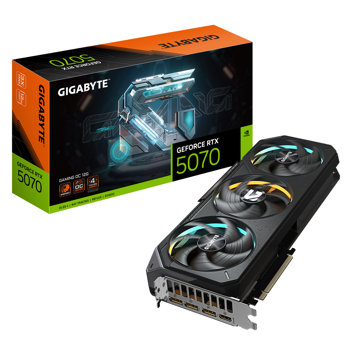 Gigabyte GeForce RTX 5070 GAMING OC 12G — 12 GB GDDR7 Powerhouse