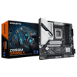 Gigabyte Z390M Gaming X motherboard with packaging on a white background