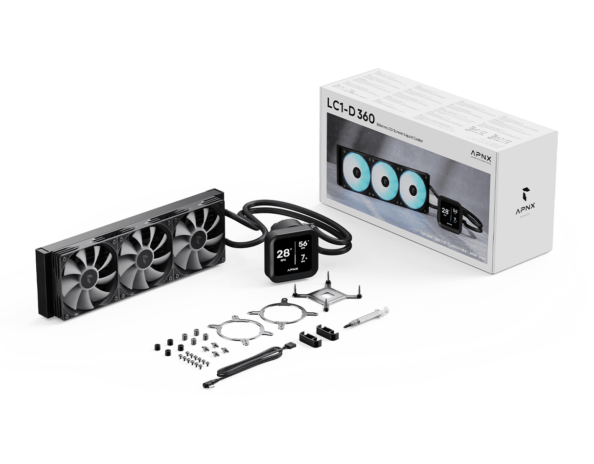 APNX LC1-D 360 LCD 360mm Liquid CPU Cooler