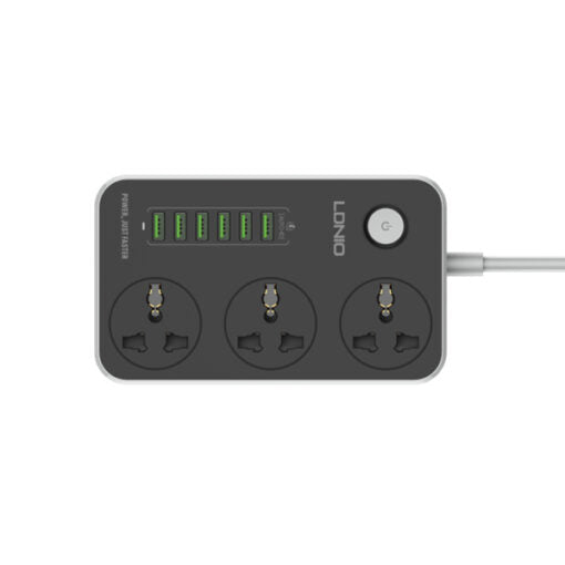 LDNIO SC3604 Power Strip 6 USB Ports With 3 AC Sockets
