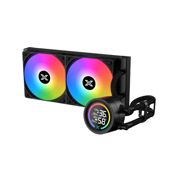 Xigmatek LK 240 Digital Argb Aio Digital Segment LCD Liquid Cpu Cooler Intel: LGA 18XX/1700/1200/115X AMD: AM5/AM4