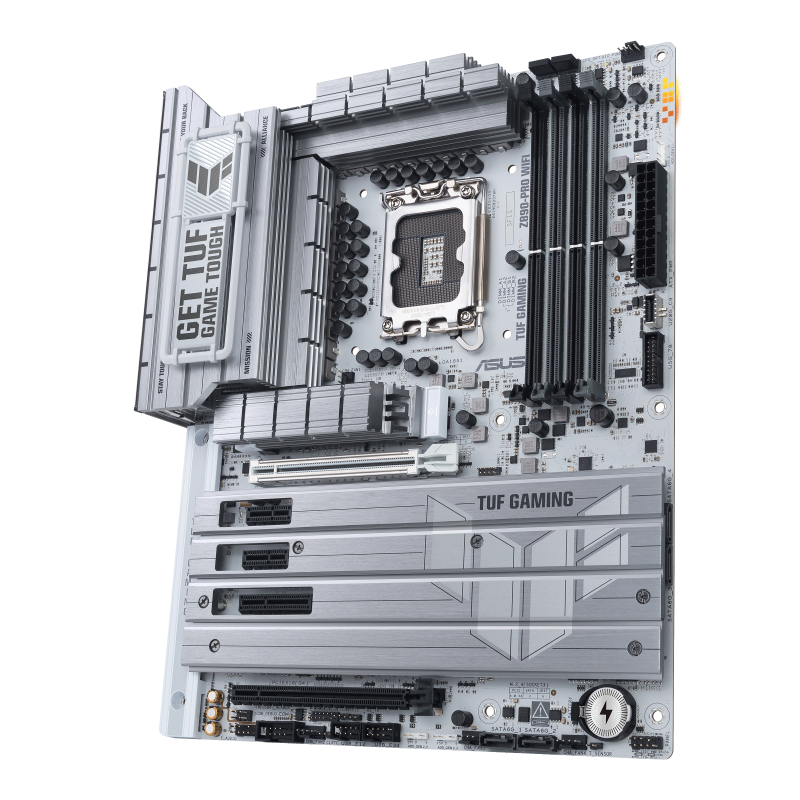 ASUS TUF GAMING Z890-PRO WIFI Ultra Processors (Series 2) ATX Motherboard, 16+1+2+1 Power Stages, DDR5 Slot, PCIe 5.0 New Generation GPU2xUSB4 USB 20Gbps Fast Charge 4 M.2 Slots Wi-Fi 7