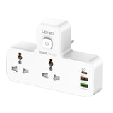 Ldnio SC2311: Compact 2-Outlet Power Strip with 20W PD Fast Charging and Night Lamp
