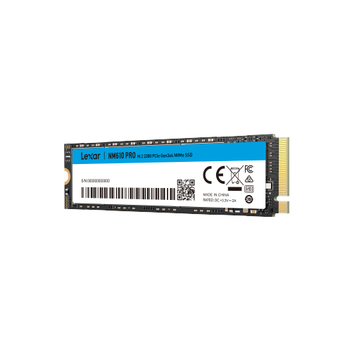 Lexar NM610 PRO M.2 2280 PCIe Gen3x4 NVMe SSD - 500GB / 1TB