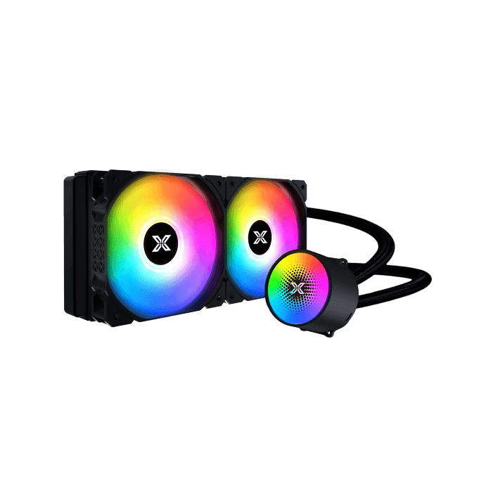 XIGMATEK Liquid Killer X 240 ARGB AIO CPU COOLER (black-white) Intel : LGA 1700/1200 &115X/2011 & 2066 AMD : TR4/AM5/AM4/AM3