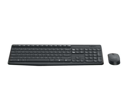 Logitech MK235 Wireless Keyboard & Mouse Combo Reliable Wireless Simplicity