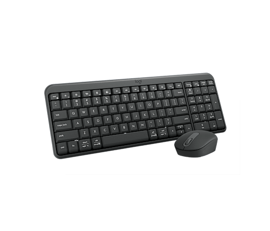 لوجيتيك MK250 كيبورد وماوس لاسلكي بالبلوتوث – أداء مدمج وراحة تدوم