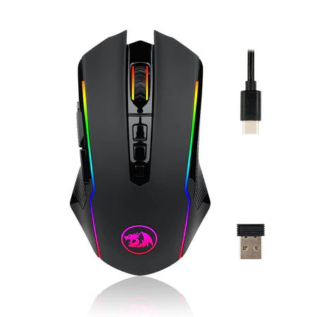 Redragon Ranger M910-KS Dual mode wireless 8000 DPI sensor 8 buttons with quick fire RGB backlight 10M clicks with software
