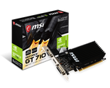 كارت شاشة MSI GT 710 2GB DDR3 من NVIDIA للألعاب والاستخدام اليومي