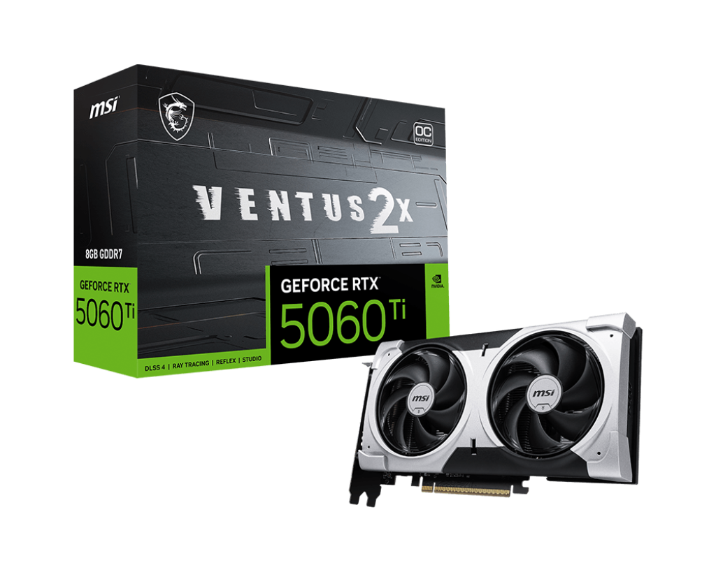 MSI GeForce RTX 5060 Ti 8GB VENTUS 2X OC PLUS: Next-Gen AI-Powered Graphics Card