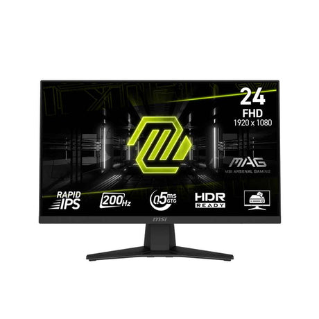MSI MAG 244F 24-inch 1920 x 1080 (FHD), 200Hz, Adaptive-Synch, HDMI, DisplayPort, VESA Mountable, Tilt, Height Adjustable, Speaker, 0.5ms, Gaming Monitor - Elyamama