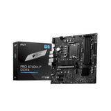 لوحة أم MSI PRO B760M-P DDR4 ProSeries LGA 1700، DDR4، PCIe 4.0، M.2، Gbps LAN، USB 3.2 Gen2، mATX