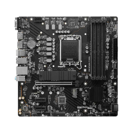 MSI PRO B760M-P DDR4 ProSeries LGA 1700, DDR4, PCIe 4.0, M.2, Gbps LAN, USB 3.2 Gen2, mATX) Motherboard