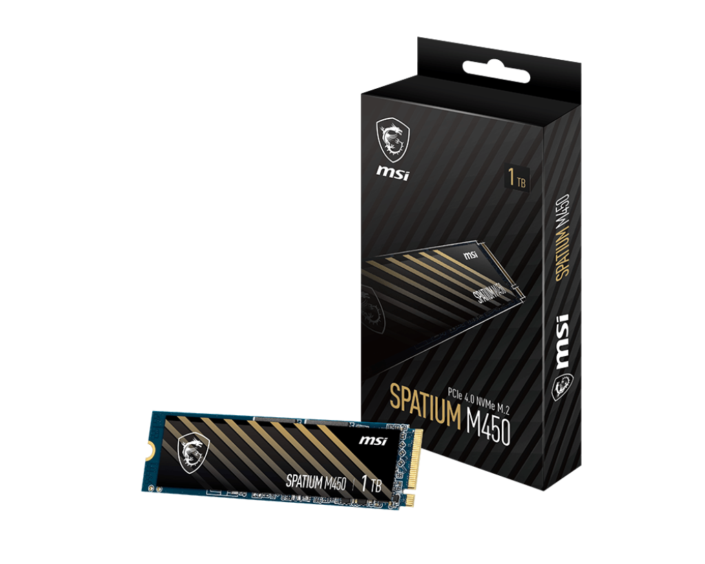 MSI SPATIUM M450 – Unlock Gaming & Creative Speed with PCIe 4.0 NVMe Power