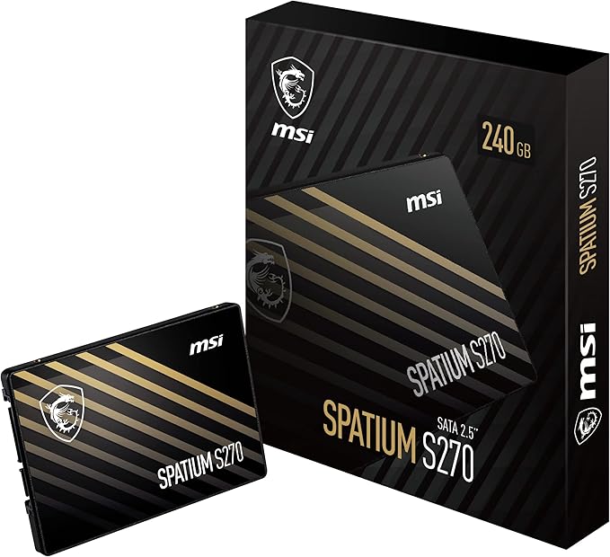 MSI SPATIUM S270 240 GB SATA III SSD Instant Performance Upgrade