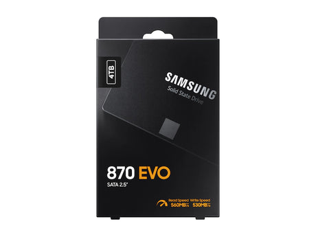 SAMSUNG 870 EVO SATA III 2.5 NAND-TLC-DRAM-حتى 560/530 ميجابايت/ثانية