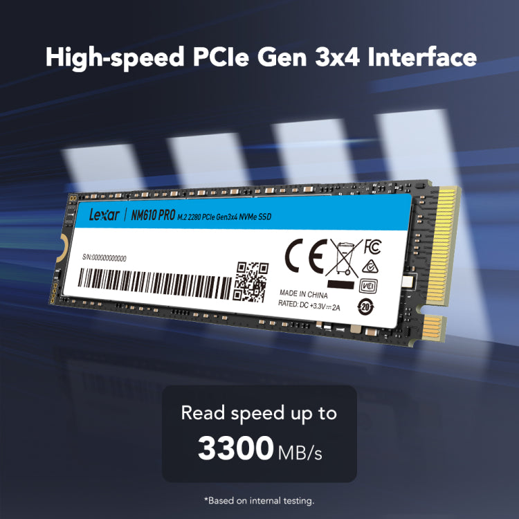 Lexar NM610 PRO M.2 2280 PCIE GEN3X4 Internal SSD