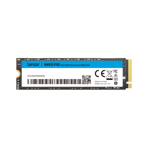 Lexar NM610 PRO M.2 2280 PCIE GEN3X4 Internal SSD