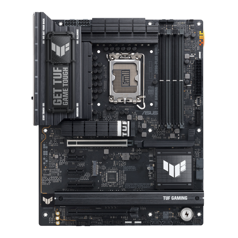 ASUS TUF Gaming Z890-PLUS WiFi Socket Intel LGA 1851 Ultra Processors (Series 2) (ATX, PCIe 5.0, DDR5, DisplayPort, HDMI, Thunderbolt 4, 4X M.2, WiFi 7, Q-Release, Aura Sync)