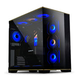 Lian Li O11 Dynamic EVO RGB Mid Tower Case — Tempered Glass Front & Side Panels, Supports Up to 420mm Radiators, 140mm Fans, Vertical GPU Mounting Option