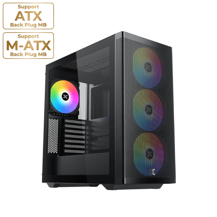 Xigmatek Osiris 140mm ARGB BTF Super Tower + Prime 1000W 80+ Gold PSU