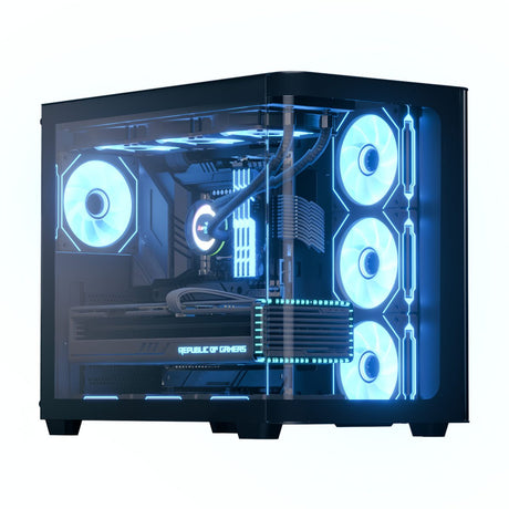 AeroCool P500C Mid-Tower PC Case (Black/White) with Aero 750W 80+ Bronze
