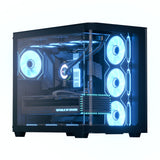 AeroCool P500C: Panoramic Tempered Glass Mid-Tower Gaming Case in Black and White