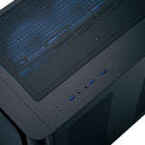 AeroCool P500C: Panoramic Tempered Glass Mid-Tower Gaming Case in Black and White