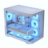 AeroCool P500C: Panoramic Tempered Glass Mid-Tower Gaming Case in Black and White