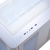 AeroCool P500C: Panoramic Tempered Glass Mid-Tower Gaming Case in Black and White